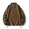 Herren Frühling und Herbst Übergröße Baseballbekleidung Reversjacke Lässig Vielseitig Locker Reißverschlussabschnitt Bequeme Oberbekleidung