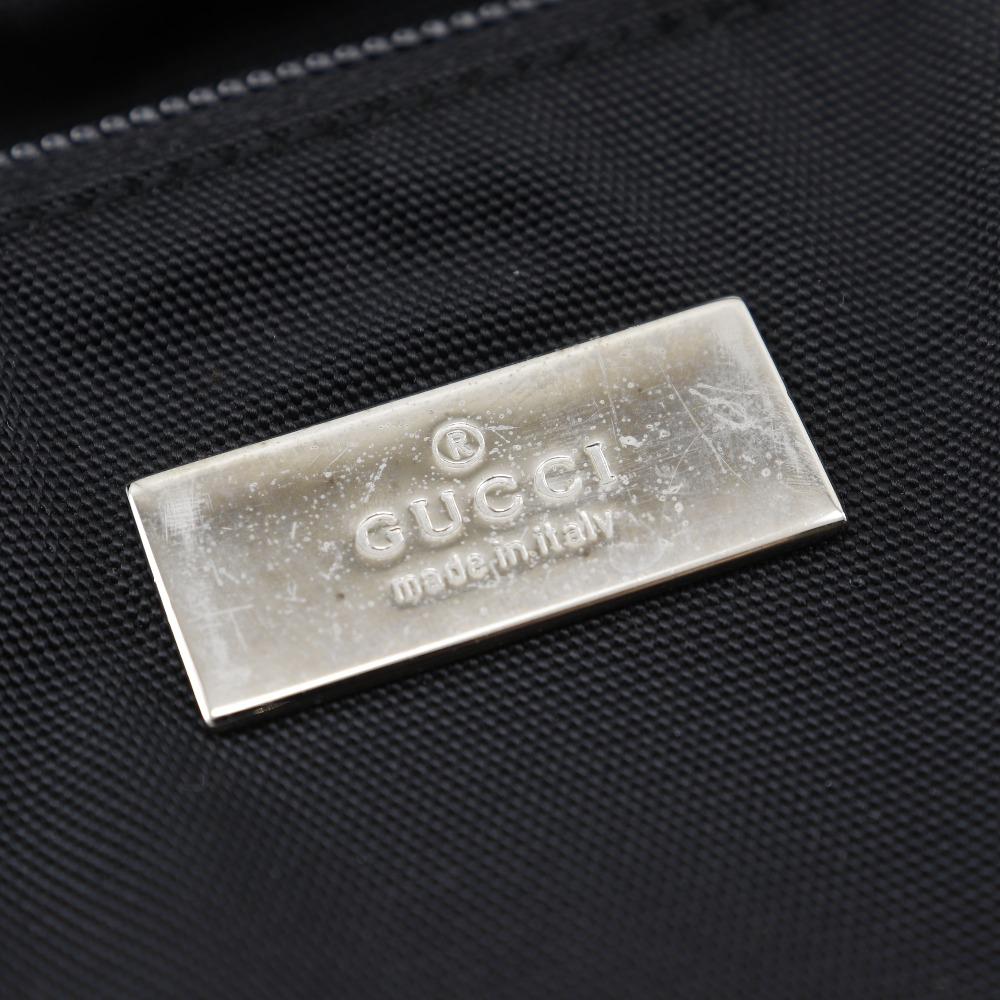 Gucci Rucksack Rucksack Tagesrucksack 019.0302 schwarz Nylon-Canvas Unisex Gebraucht
