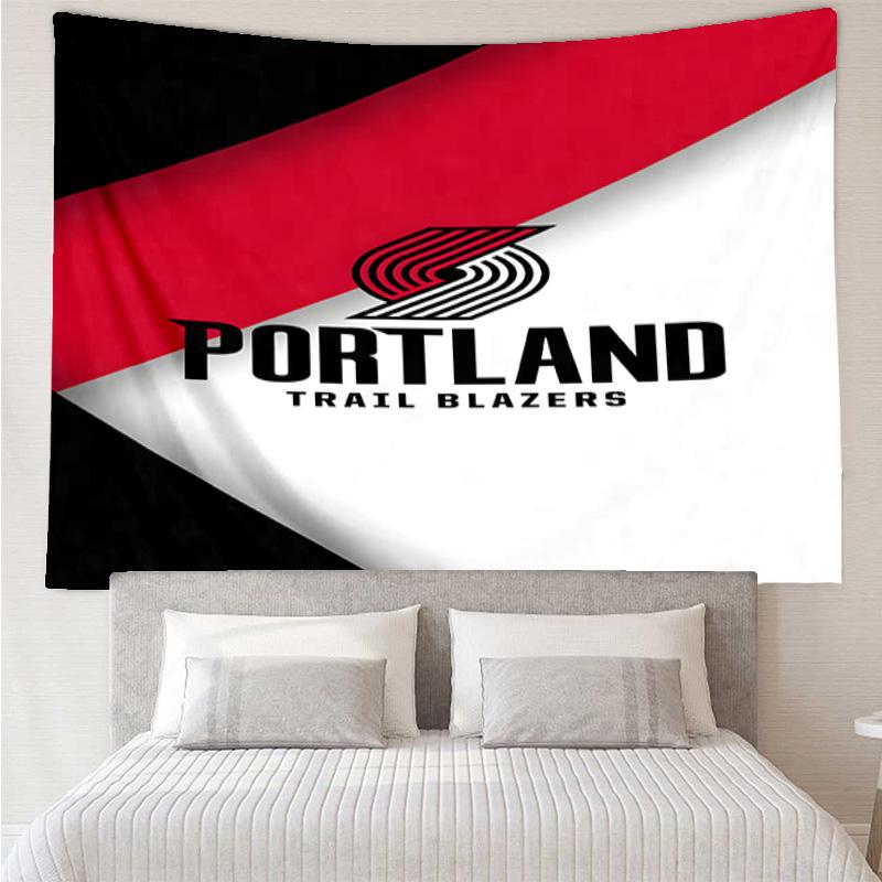 Trail Blazers Logo Quick-Dry Tapestry Hanging for Bedroom,Livingroom, Playroom,Decor Art Room Wall Tapestry Holiday and Birthday Gifts