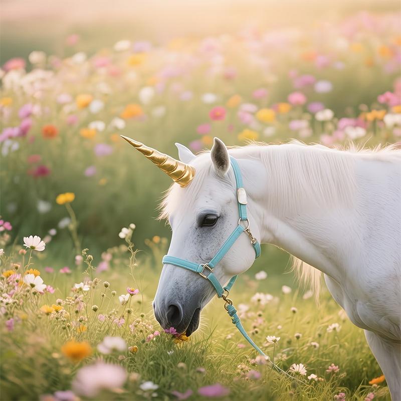 Unicorn Horse Headbands Playful Design Suitable For Equestrian Activities, Performances And Daily Outfits, Horse Gear Decoration