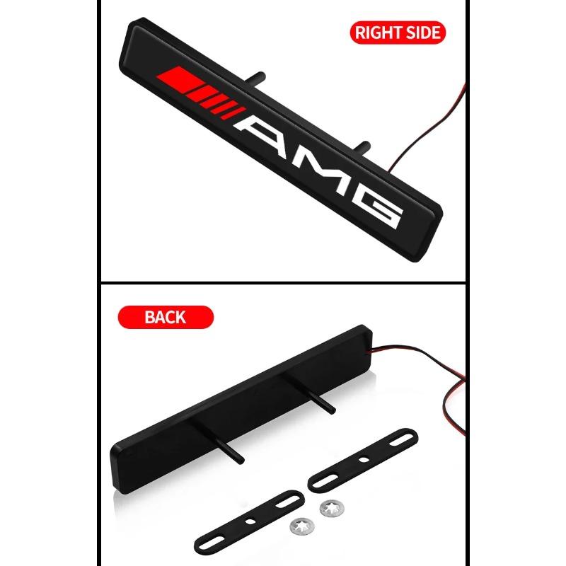 Luce Decorativa per Auto LED Emblema Badge Decorativo per Griglia Cappa Anteriore per Mercedes Benz AMG Classe A B C E S CLA GLA GLB GLC GLS GLK CLS