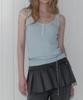 Teuwi Tuden Double Strap Button Knit Sleeveless