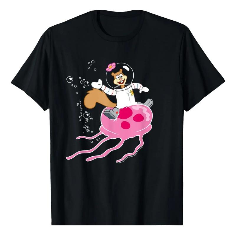 Camiseta Sandy Rides The Jellyfish De Bob Esponja S