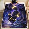 Pokemon Outdoor Sport Activity Flannel Blanket, Warm Printed Cover for Home Rest, Bedroom and Chair.-TING