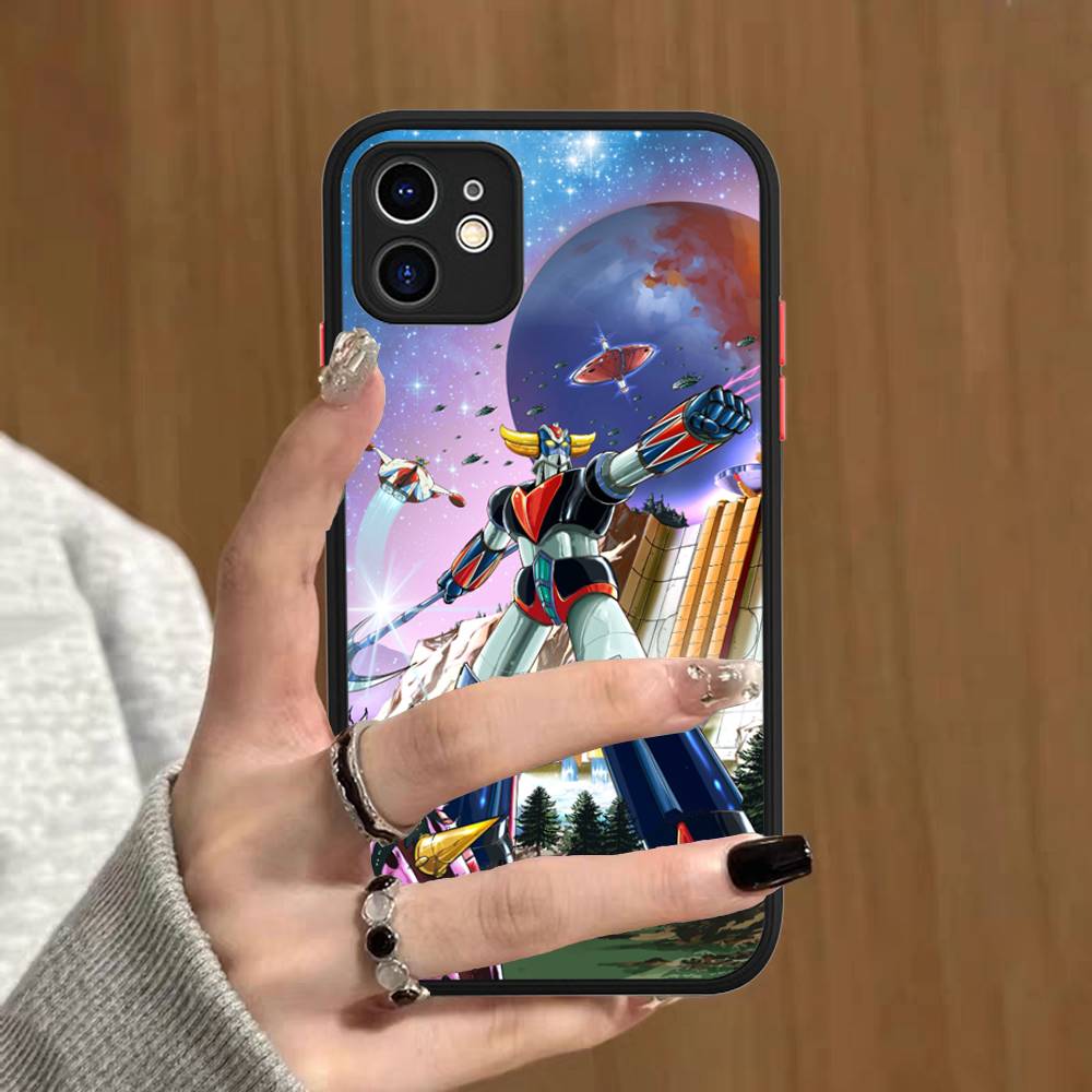 UFO R-Robot G-Goldorak For IPhone Air 16 15 14 Plus 13 12 11 Pro Max Matte Cover Jelly Shockproof Phone Case