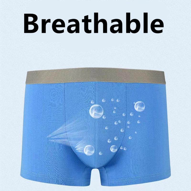 6 Pcs Plus Size Men Cotton Boxer Briefs Mid‑Waist Breathable Underpants L XL XXL 3XL 4XL 5XL 6XL