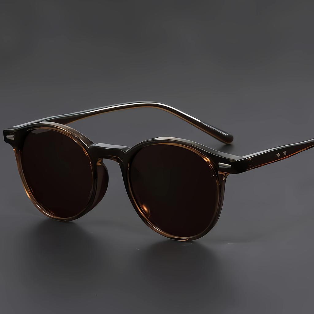 რეტრო ულტრამსუბუქი მოდური სათვალეები, იდეალური წვეულებებისთვის, სირბილისთვის, მოგზაურობისთვის, გამძლე მრგვალი კონსტრუქცია, ქუჩის ფოტოგრაფიის რეკვიზიტები