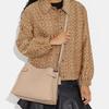 New COACH Hanna Cow Leather Portable Crossbody Bag, Shoulder Bag Women's Beige CH194-SVVFS