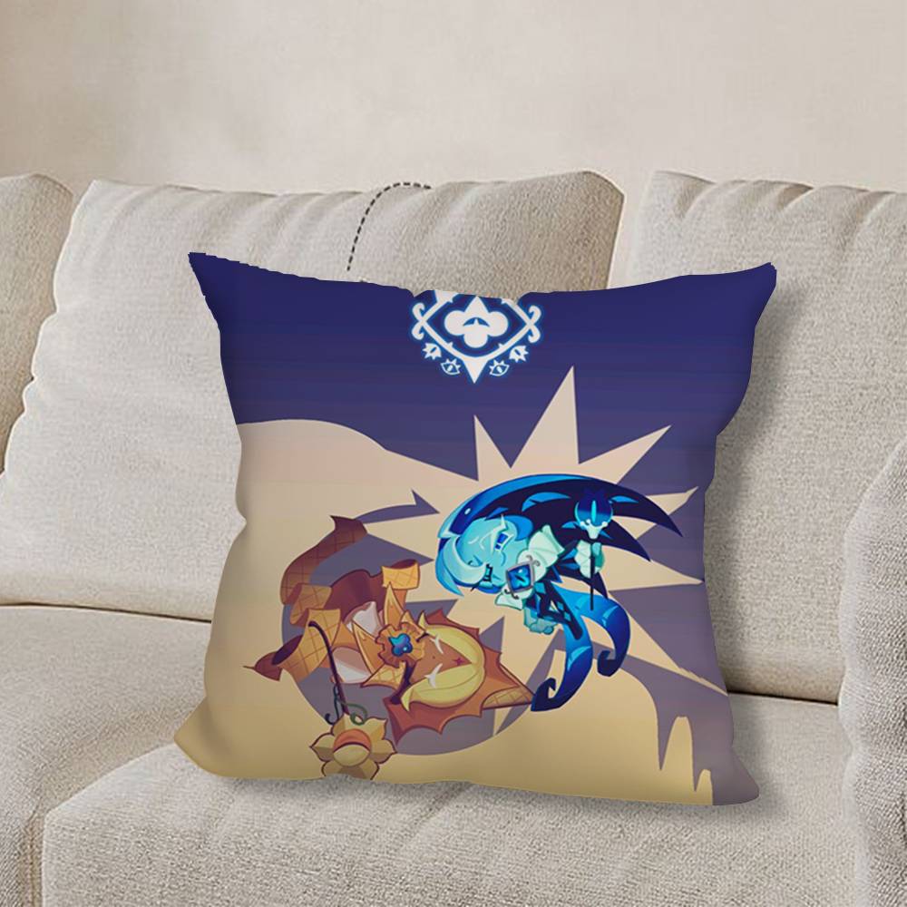 Cookie R-Runes KingdomS Game Pillow Case Sofa Living Room Bedroom Headboard Backrest Cushion Square Cushion Nap Time