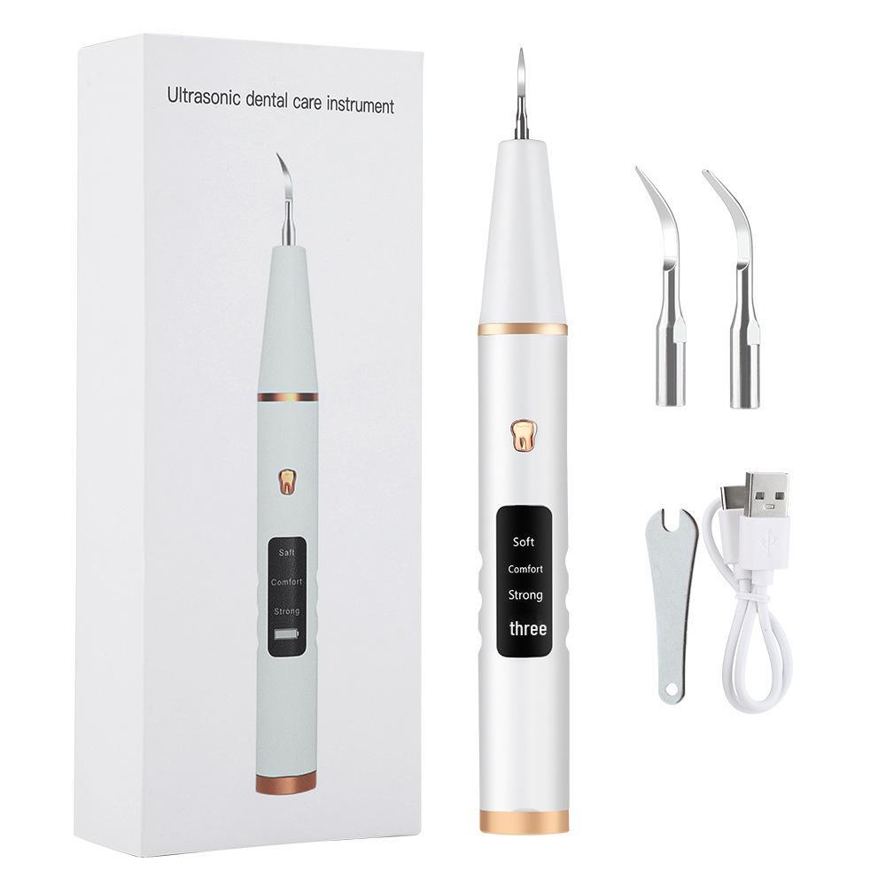 

Ультразвуковой очиститель зубов: Удаляет зубной камень, пятна от чая, камни и грязь из полости рта, делая улыбку более чистой белый/слоновая кость