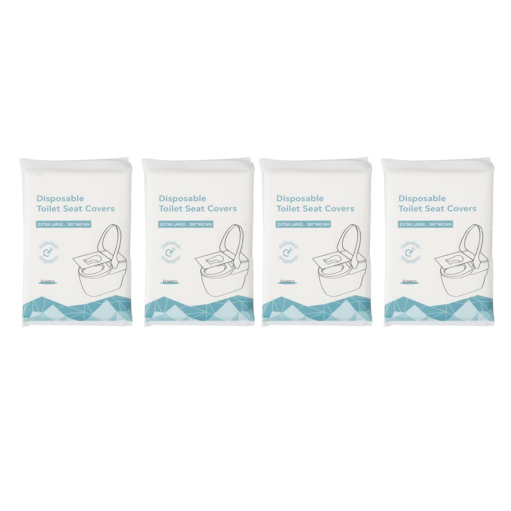 40Pcs Disposable Toilet Seat Cover Flushable Liners Protectors Essential Travel Accessories