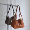 Lindi Bag Leather Top-layer Cowhide High-quality Feel Doctor Single-shoulder Slanting Hanging Handbag Medium