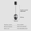 Lamp Nordic Minimalist Modern Bedside Pendant Light Fixtures , Single-Light Ceiling Light Fixture For Bedroom, Kitchen, Entryway