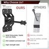 Wall Mounted Tire Storage Heavy Duty Spare Mounting Bracket for Enclosed Trailers, Trailer Accessory Mount Wheel Secure Storage, Carrier