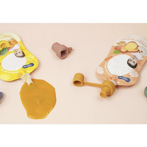 Lalabee Silikon-Beutelaufsatz, 2er-Set, 01 Rot, 1 Set