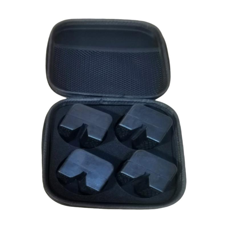 4pcs Car Jacks Stand Pad Adapter Heavy Duty Rubber Pad Pinch Weld Side Frame Rail Protector for Car Lift & Jacks 1