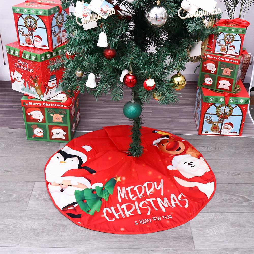Supplies Elk New Year DIY Creative Floor Mat Cover Xmas Decor Christmas Tree Skirt Christmas Carpet