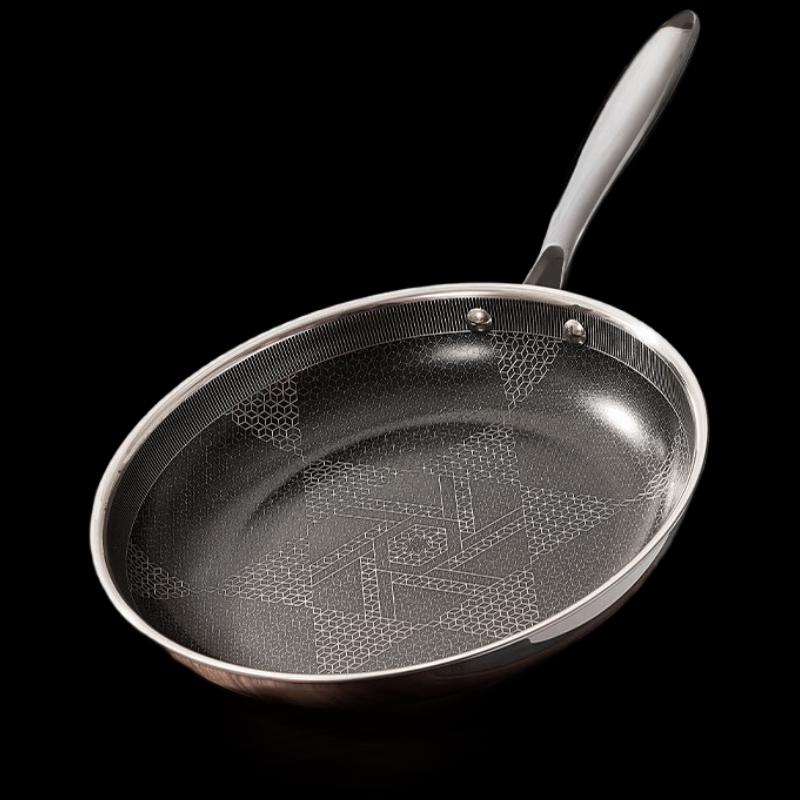 Chuidahuang Starburst 28cm Stainless Steel Frying Pan