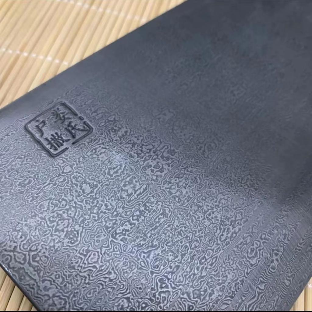 8 Inch Chopper Knife Handmade Forged Damascus Steel Blade Ebony Handle Chef Slicing Cleaver Kitchen Knife Meat And Poultry Tools