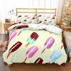 Ice Cream Duvet Cover Set Delicious Food Theme Polyester Quilt Cover King Queen Full Size For Kids Bedding Set With Pillowcase