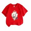 Kids Boys Girls Crew Neck Short Sleeve 100% Cotton T-Shirt, Cute Anime Chibi Character Printed Casual Soft Breathable Summer Tee for Daily Wear Outdoo