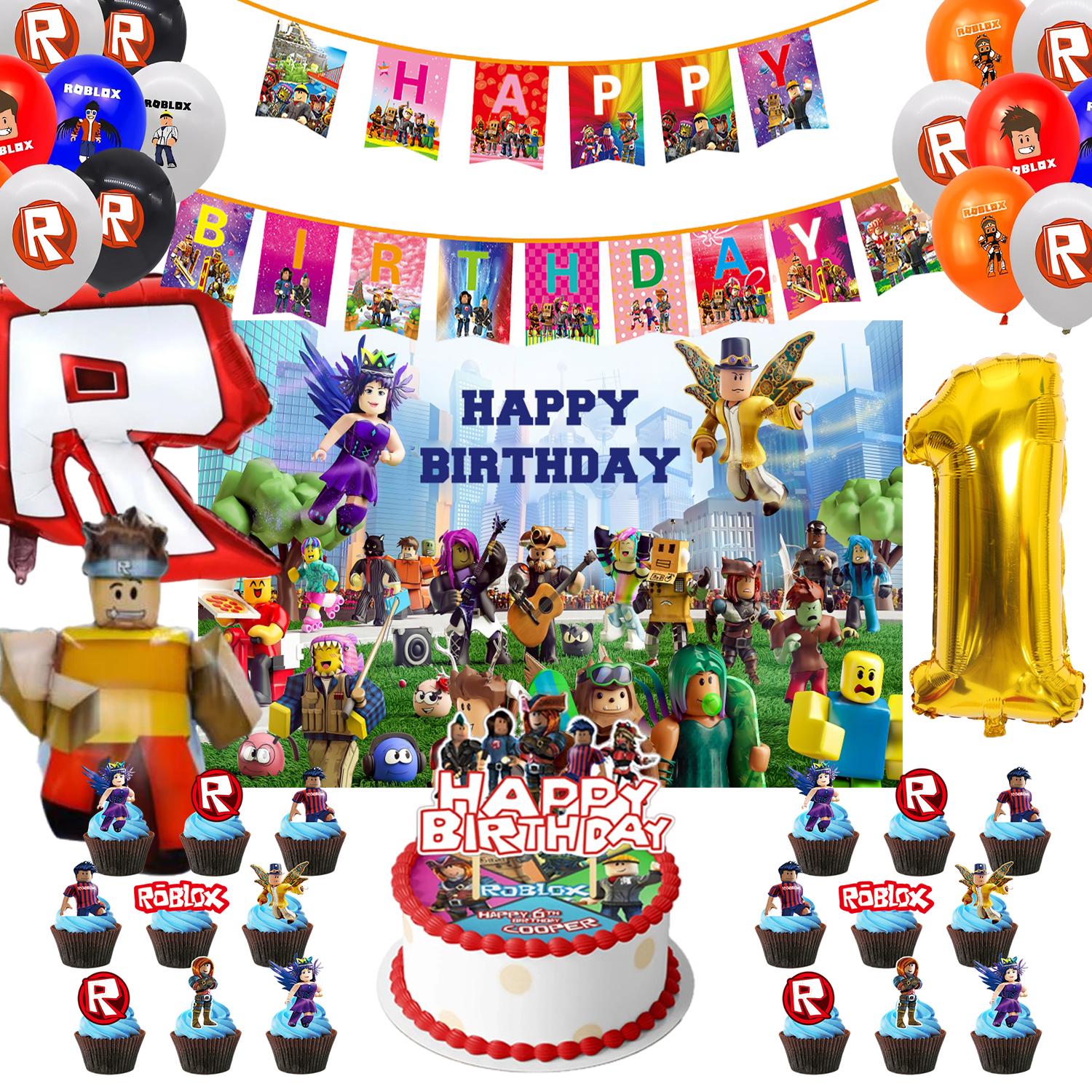 ROBLOX Dzimšanas dienas svinību dekorācija Vilkšanas