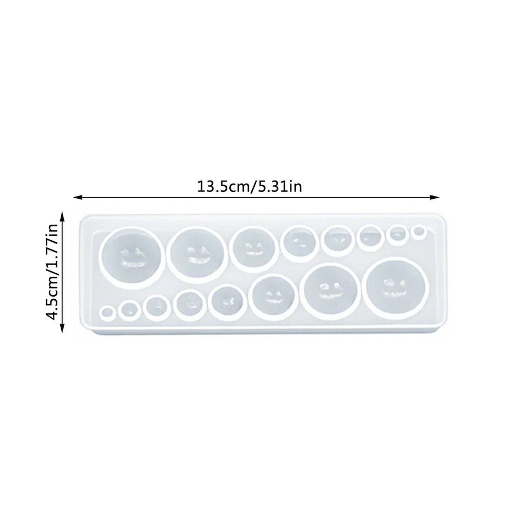 DIY Epoxy Resin Casting Molds Pendant Resin Molds, Including Heart & Round-Shaped Silicone Mold for Jewelry Making