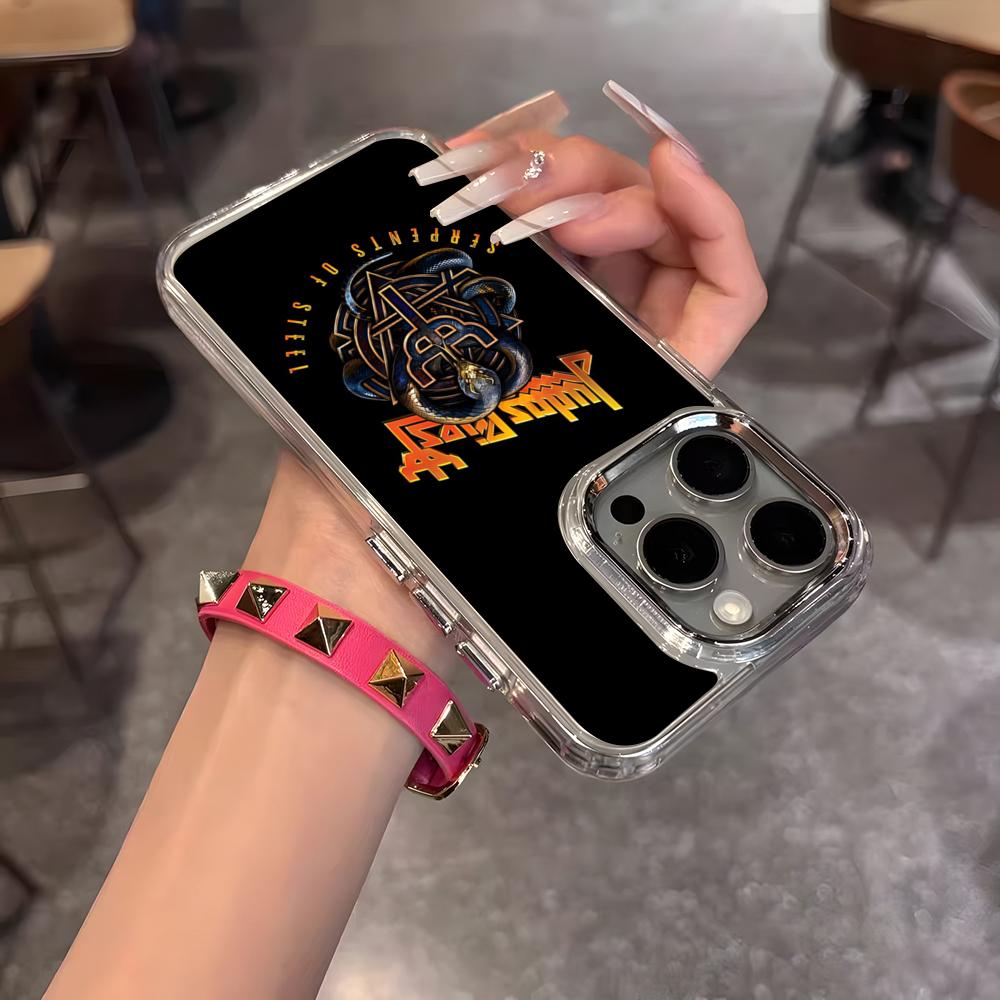 

Band J-Judas P-Priest Phone Case For IPhone 17 Air 16 15 14 13 12 11 Pro Pro Max Plus Transparent Soft Cover iPhone 11
