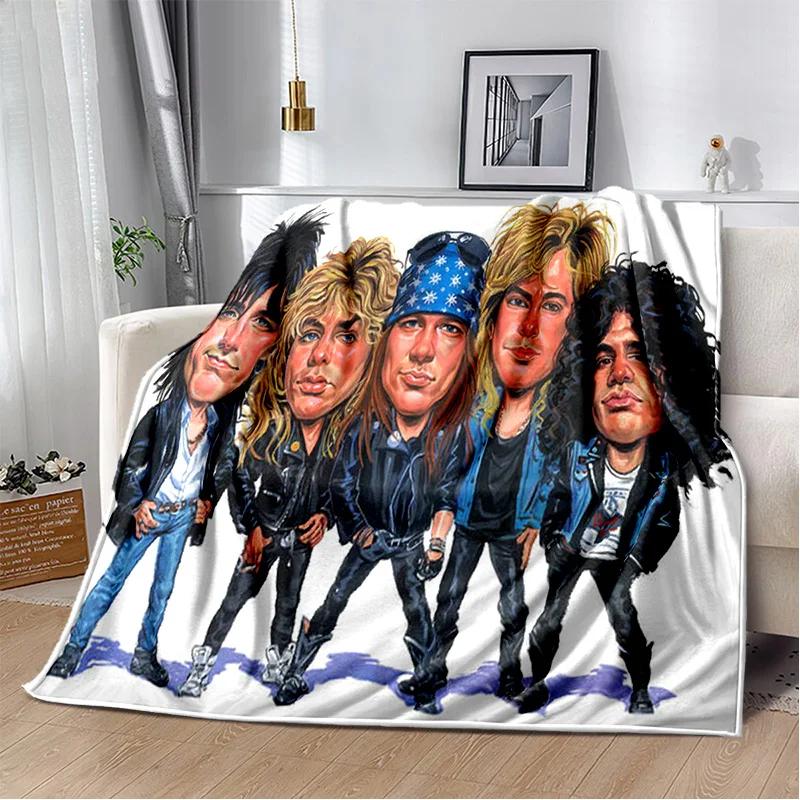 Guns N Roses Hard Rock Band Blanket,Soft Throw Blanket for Home Bedroom Bed Sofa Picnic Travel Office Rest Cover Blanket Kids