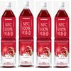 Succo di Melograno 100% NFC 1L (4 pezzi) senza l'aggiunta di una singola goccia d'acqua, Bevanda Estratta Pura al 100%