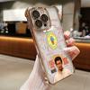 Popular male singers B-Bad and B-Bunny Plating Phone Case For iPhone 17 16 15 14 13 12 11 Pro Max X XR XSMax 7 8 Mini Air Plus