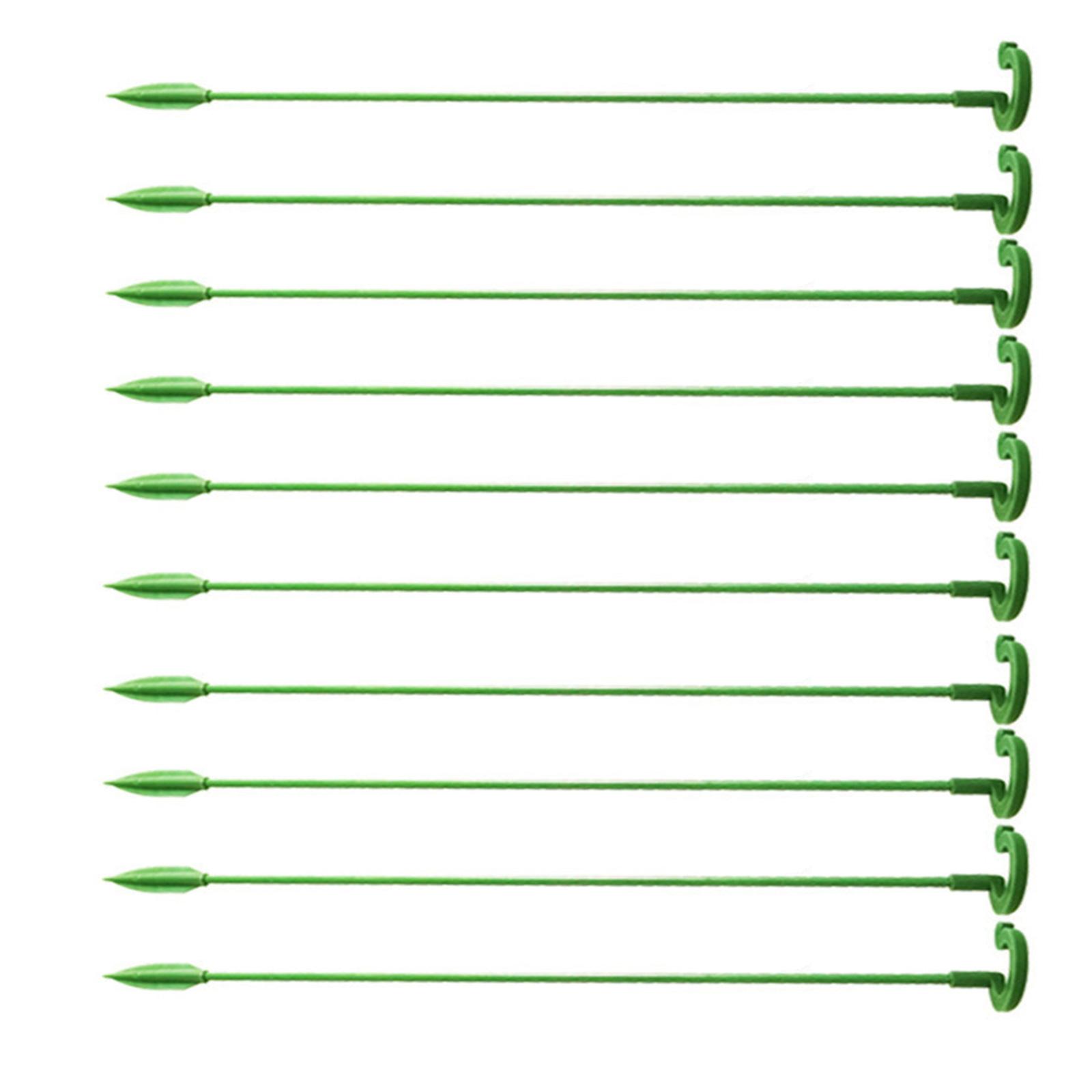 

10 штук Колышки для вертикального роста растений Садовая опора для помидоров, бобов, цветов, горшечных и вьющихся растений 28