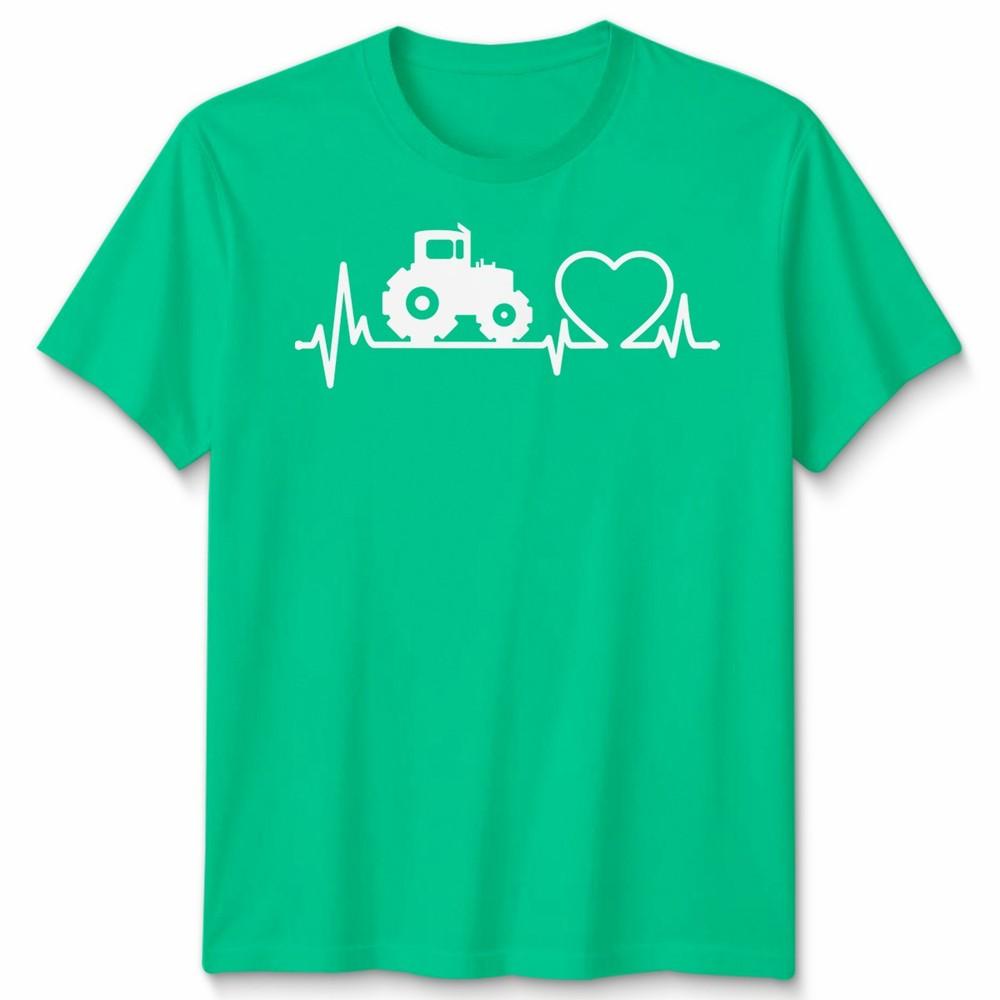 Tractor Heartbeat Tractors Farming Unisexs TShirt Unisexs Graphic Tee S
