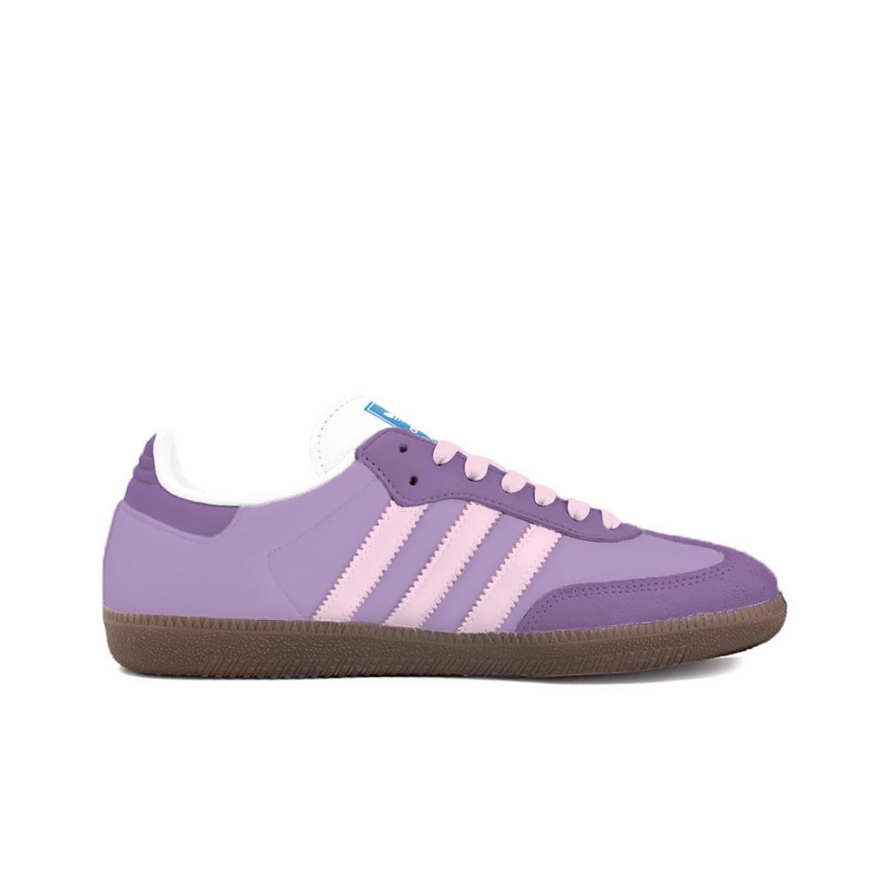 Adidas Originals SAMBA OG Low top Skateboard Shoes Unisex Purple B75806(Team354-)