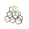 European Style Honeycomb Metal Wine Rack for Dining Room and Living Room Decor