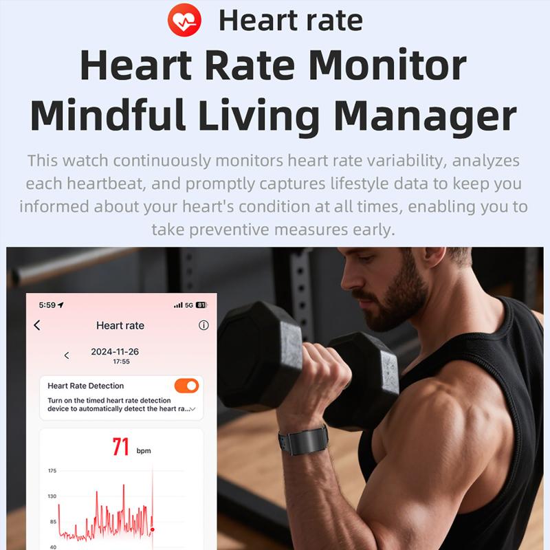 Health Smart Bracelet Fitness Tracker Men Women Sleep Tracking Smart Watch Heart Rate Blood Oxygen Monitor Watchband