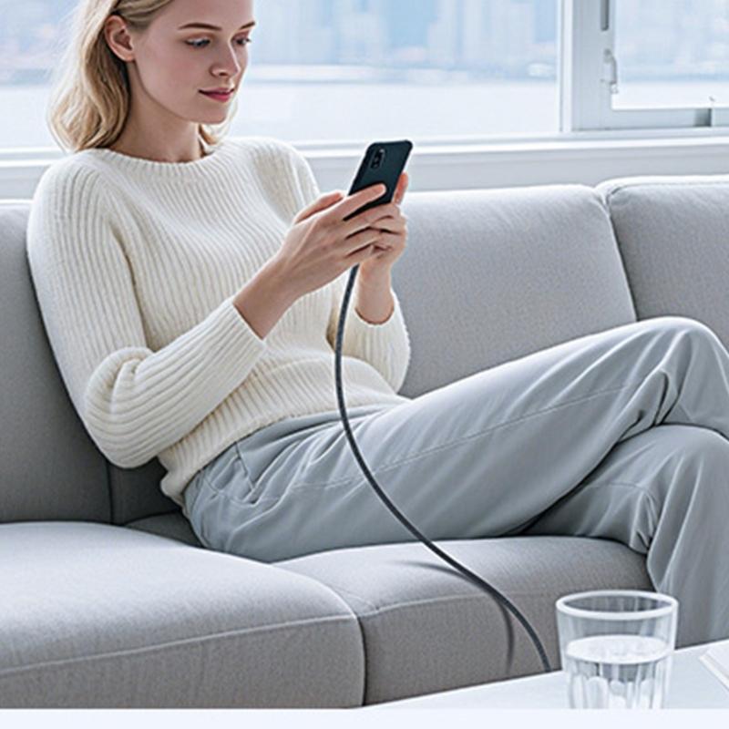 100W Super Fast Charging Type C Data Cable Aluminum Alloy for Rapid Device Power and Use in Daily Life