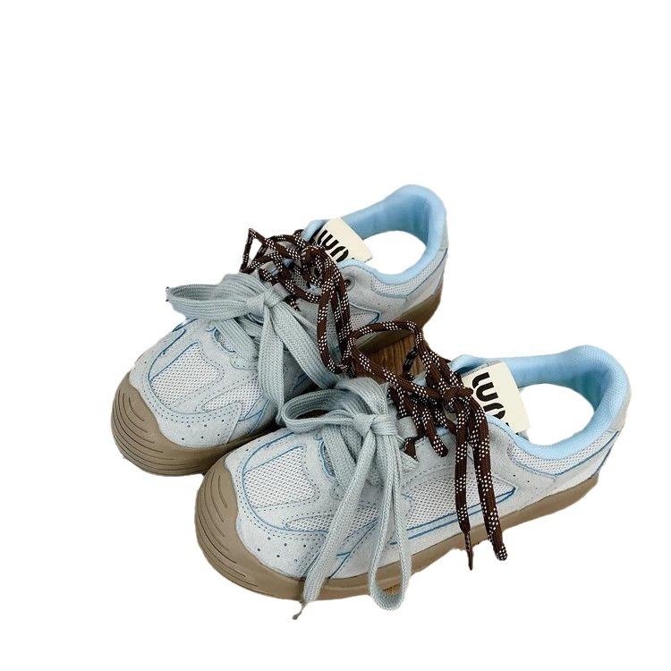 Niche Design Silver Mesh Breathable Women's Summer New Student Sports and Leisure Shoes