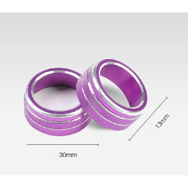 For Toyota Corolla - Purple Aluminum Central Console AC Knob Decor Trim