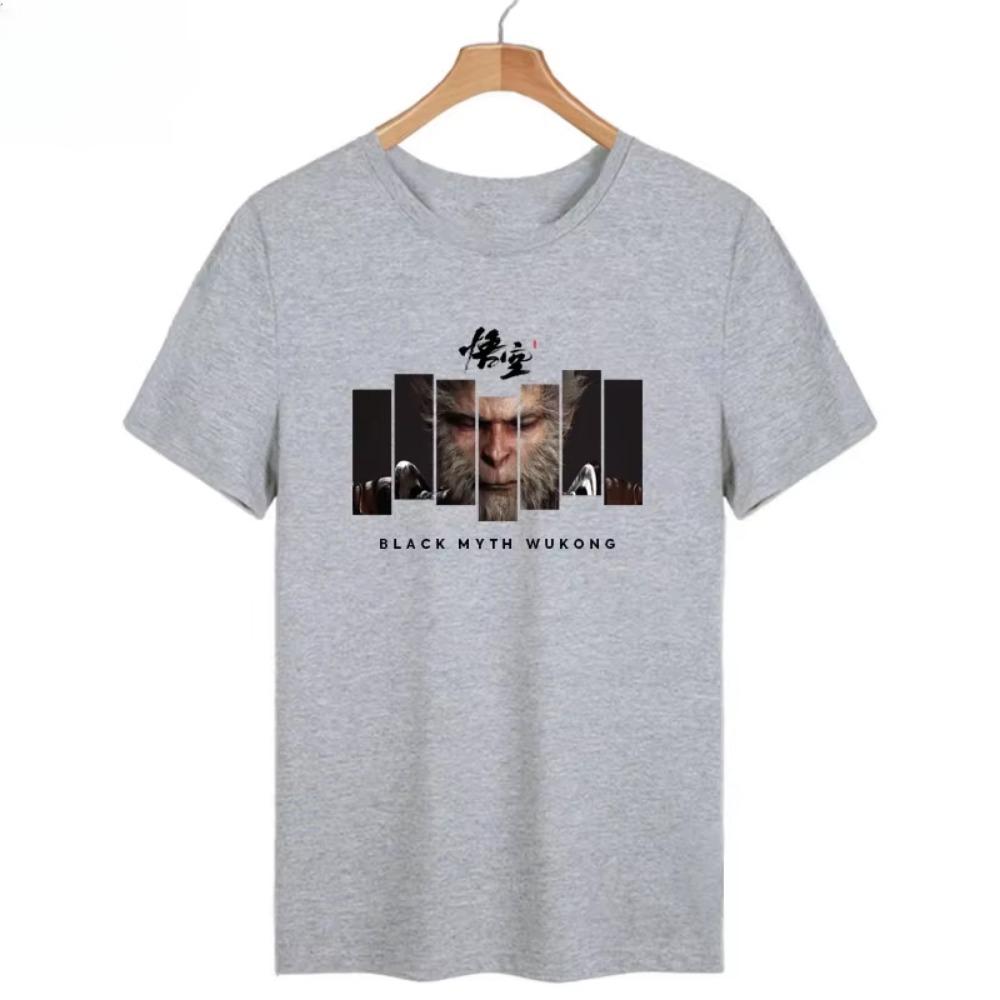 NG Black Myth Wukong Game the Same Short-sleeved T-shirt Men and Women Cotton Half Sleeve Body