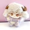 T-shirt, Overalls, and Shoes Set for 10cm Dolls, Lavender, Plush Toy, Kigurumi, Accessories, Otaku Activities, Doll, Mascot, Kpopdoll Costume [Used]