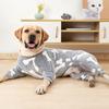 Hundepyjamas Vierbeiner Haustier Fleece Overall Winter Warm Hund Overall Niedliche Haustierkleidung Onesies für Mittlere Große Hunde Labrador Mantel