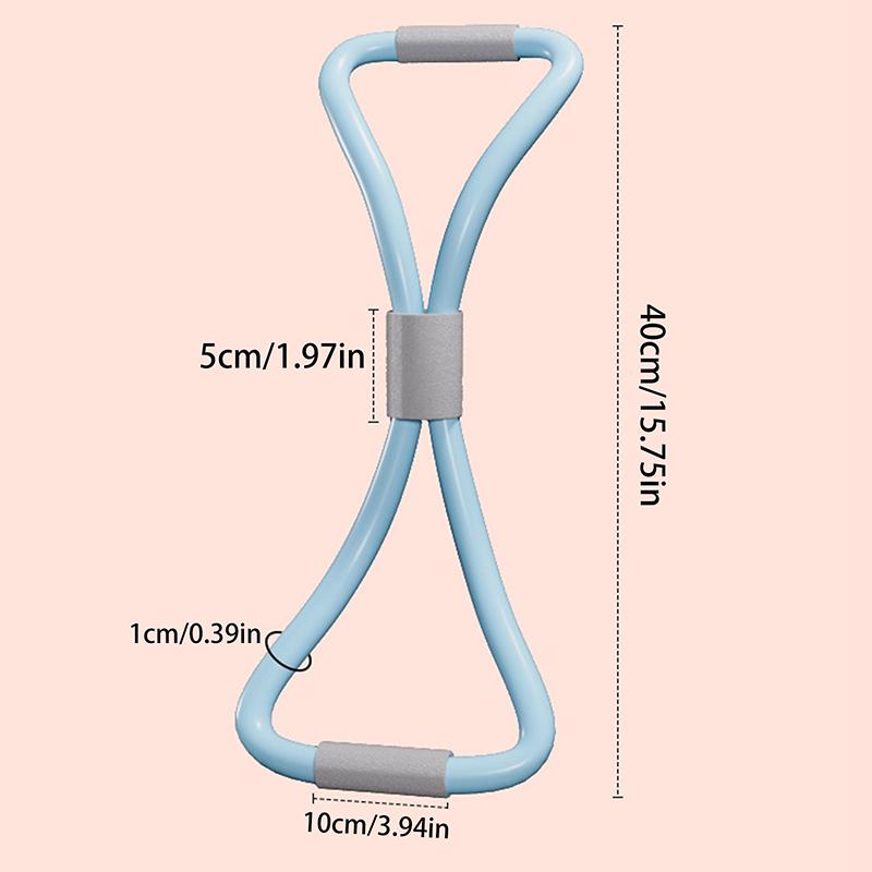 15 Pounds Yoga Auxiliary Exercise Equipment Home Female 8 Shaped Fitness Stretching Belt Puller Arm Back Training Elastic Rope