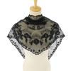 Embroidered Lace Triangle Scarf Prayer Veil Church Hijab Towel Women Veil Solid Floral Triangle Scarf Headband Hijabs