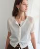 Haint Melua Round Knit Cardigan 4Col_Ivory