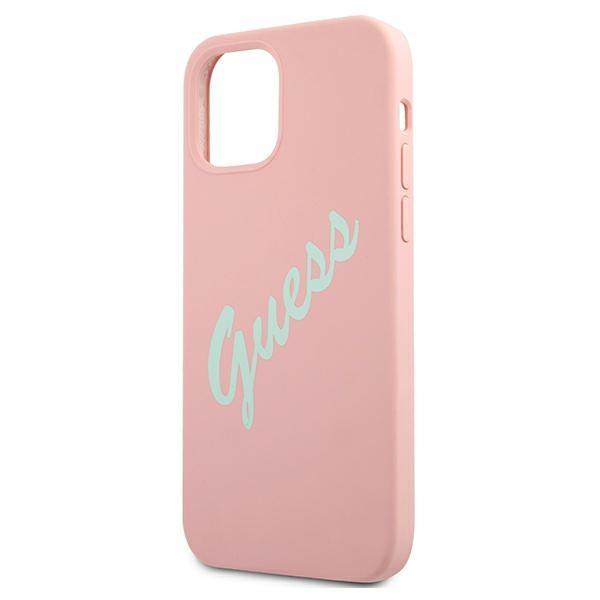 Guess Guhcp12Llsvspg Iphone 12 Pro Max 6,7 Różowo Zielony/Green Pink Hardcase Silicone Vintage