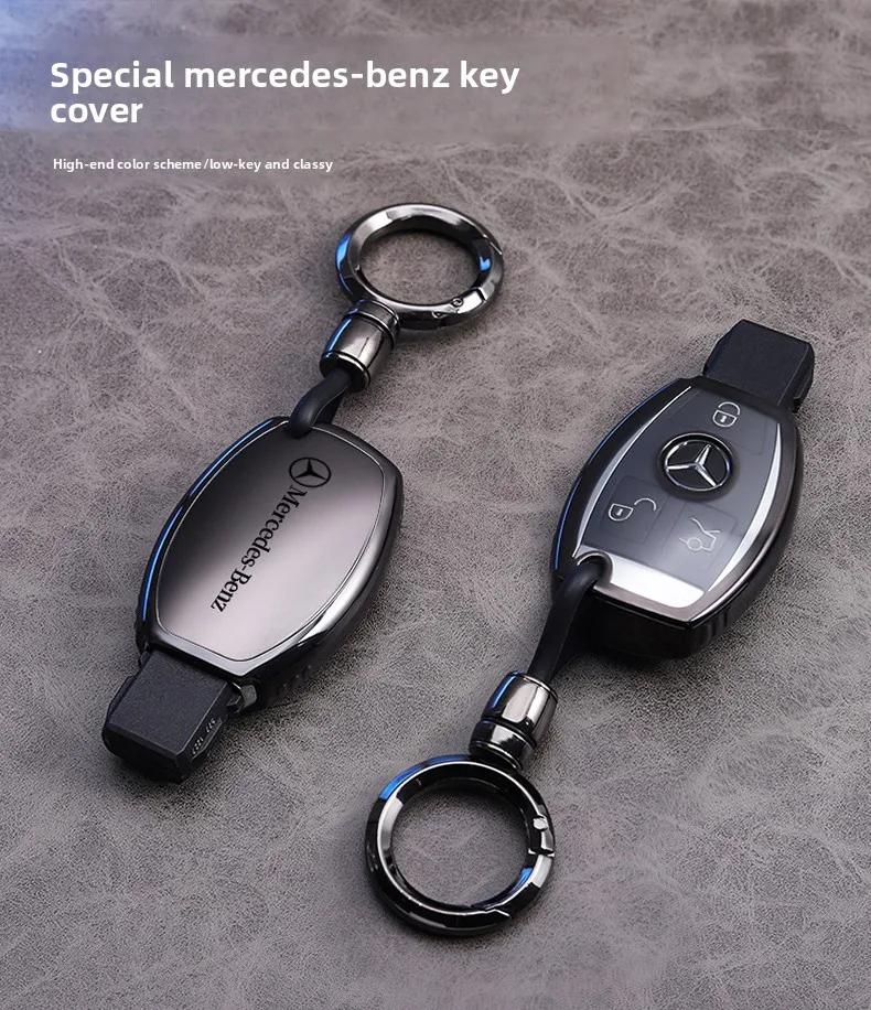 RPO5 Car Key Fob Cover Case Keychain Holder For Mercedes Benz Accessories A200 C180 C200 C300 GLA250 GLC300 GLE400 GLE500