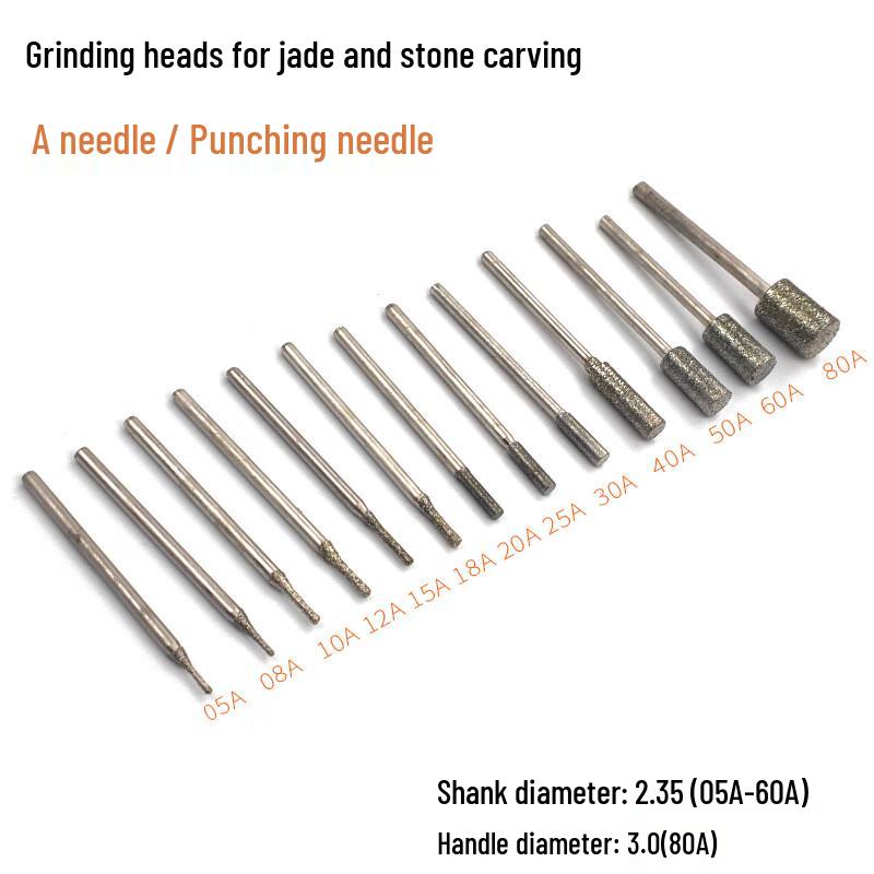 

Diamond Grinding Needles for Jade Carving CN plug (adapter included)