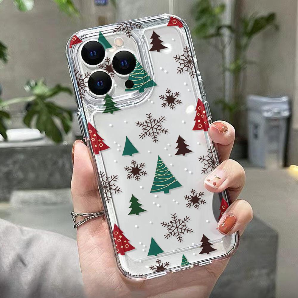 Christmas Phone Case for iPhone 11 13 XR 15 Pro Max 12 16 Pro Max for iPhone 14 7 8 Plus XS Max Samsung A15 A55 A05 Redmi 12 13C 13 Huawei Mate 30 40