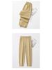 2026 GAGN Women's Casual Cropped Harem Pants: High-Waist, Slimming, Versatile, and Lightweight Nine-Point Design for Summer.